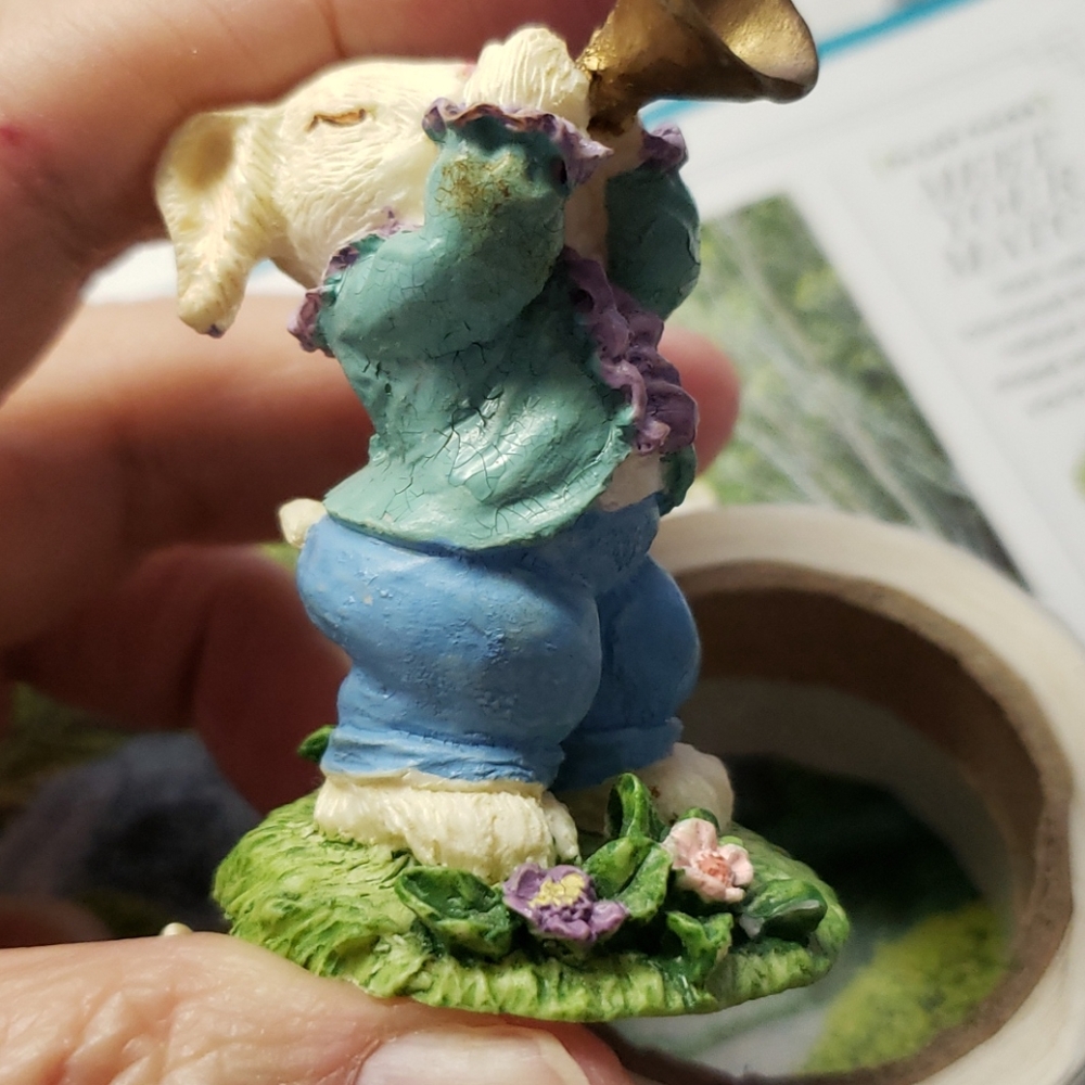 Two (2) 3D Most adorable Enesco bunnies - Picture 5 of 12